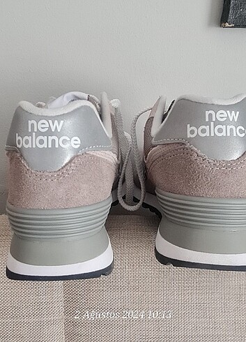 New Balance Orjinal faturalı New Balance gri 574. Ayakkabı abd den geldiği b