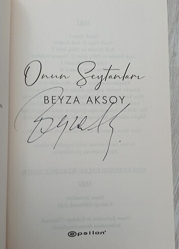 Beden ONUN ŞEYTANLARI BEYZA AKSOY
