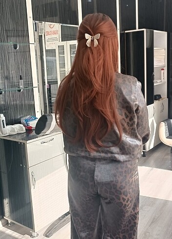 diğer Beden bordo Renk Sentetik gerçek saça yakın peruk