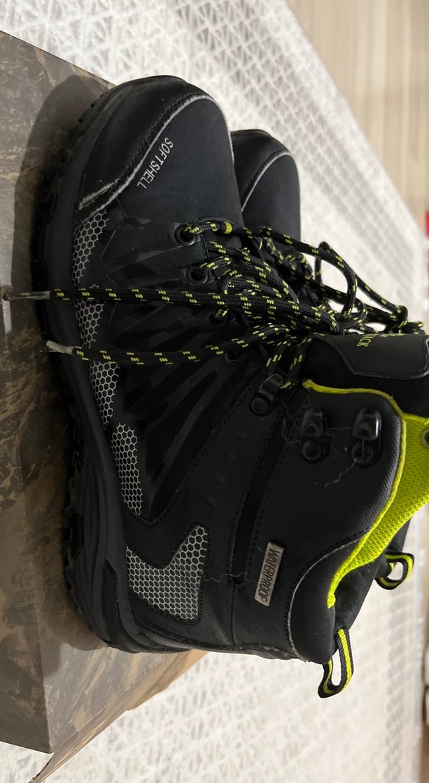 Sarı Erkek  Bağcıklı Kauçuk Bot 39 numara - Görsel 2