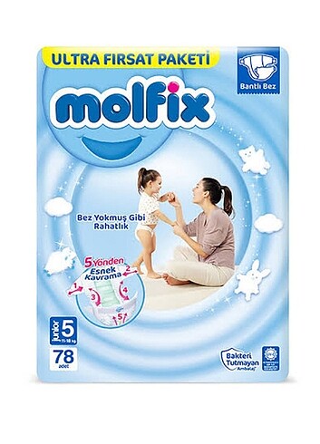 Molfix 5 Numara Bebek Bezi