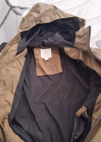 s Beden haki Renk Kapüşonlu Haki Erkek Rüzgarlık