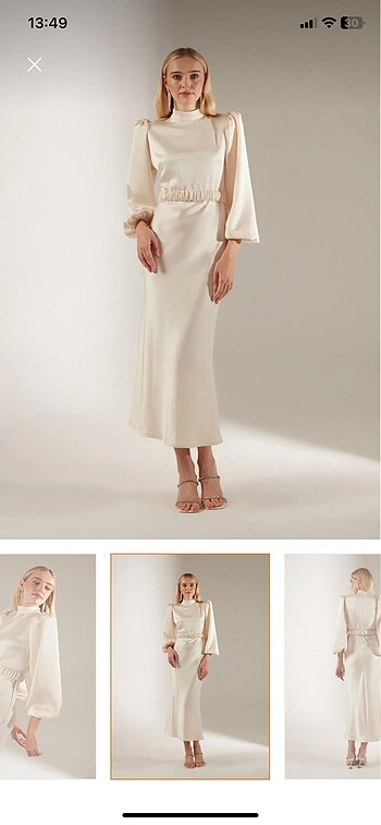 Zara Saten elbise