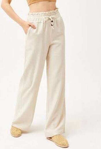 Yenı keten pantalon
