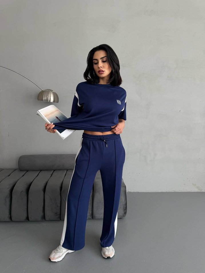 Lacivert Kadın Mini Street Wear Takım - Görsel 2