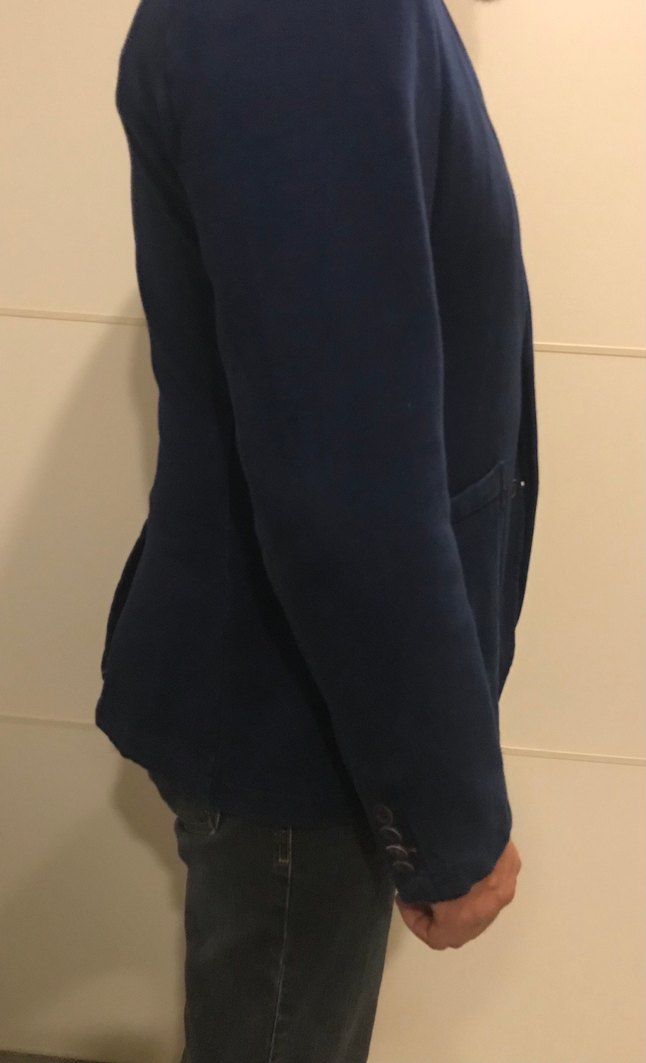 Erkek Lacivert Denim Ceket Düğmeli #Mudo y - Görsel 4