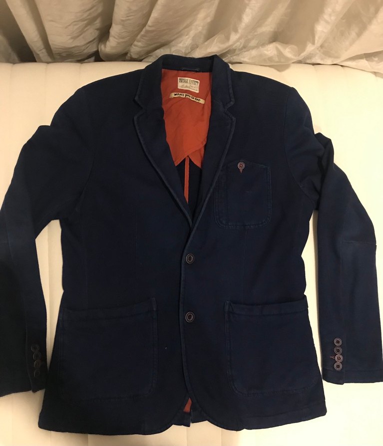 Erkek Lacivert Denim Ceket Düğmeli #Mudo y - Görsel 5