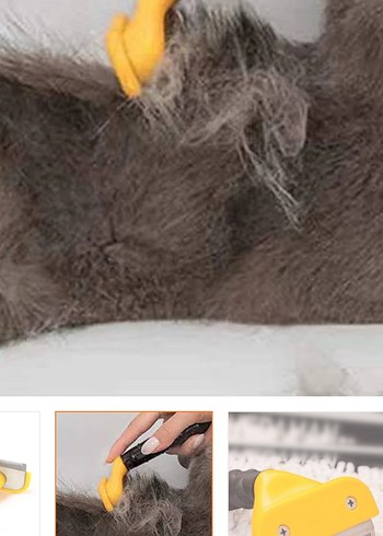 Renkli Sarı Kedi - Köpek Tüyü Temizleyici - Görsel 3