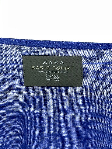 s Beden mavi Renk Zara T-shirt %70 İndirimli.
