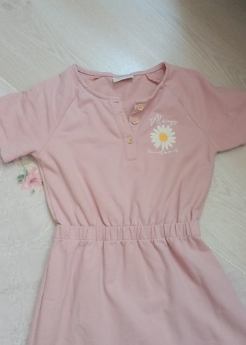 Kız Çocuk Pembe Midi Elbise