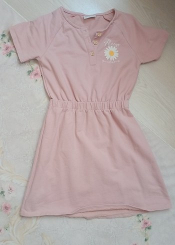 LC Waikiki Kız Çocuk Pembe Midi Elbise