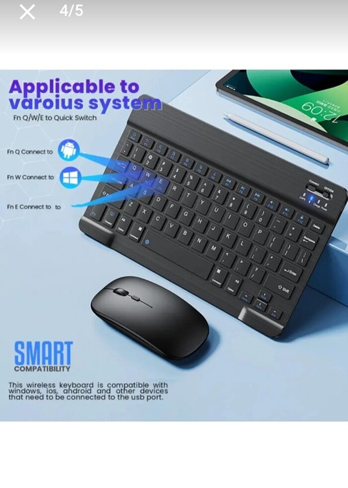 Mini klavye ve mouse  - Görsel 2