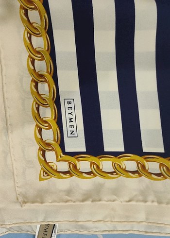 Beymen Zincir Detaylı Parlak Mavi Kadın esarp