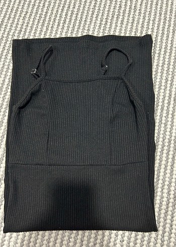 Trendyol & Milla Siyah Strappy mini Triko Elbise