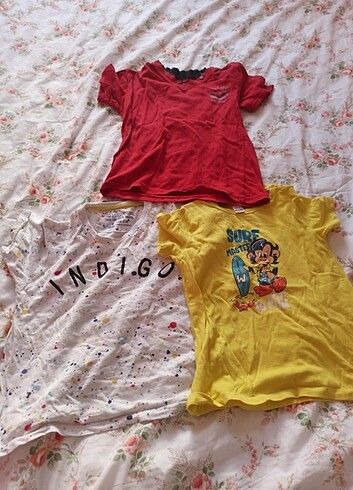 5 Yaş Beden Üç adet tshirt 