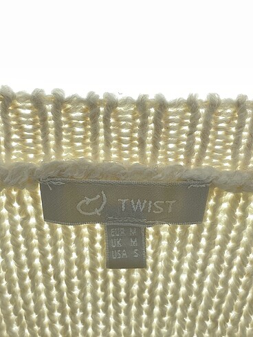 m Beden beyaz Renk Twist Kazak / Triko %70 İndirimli.