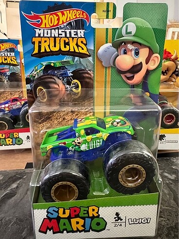 Hot Whells Mario Monster Trucks LUIGI