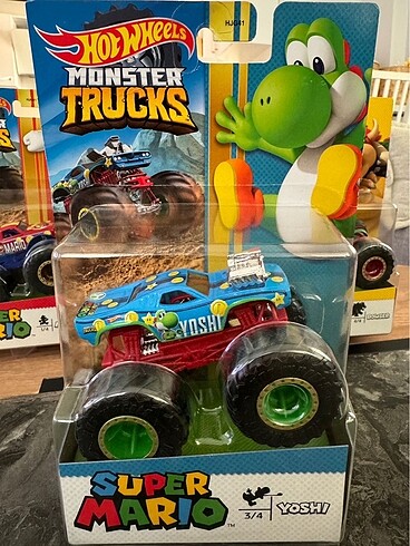 Hot Whells Mario Monster Trucks. Seridir. 3/4 YOSHI