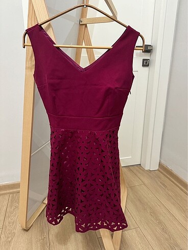 Bordo elbise