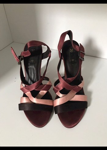 Diğer Bordo Kadın Dolgu Topuklu Ayakkabı