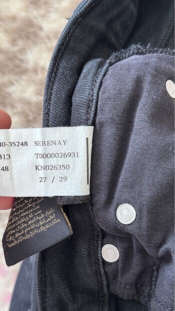 27 Beden siyah Renk kadin pantolon
