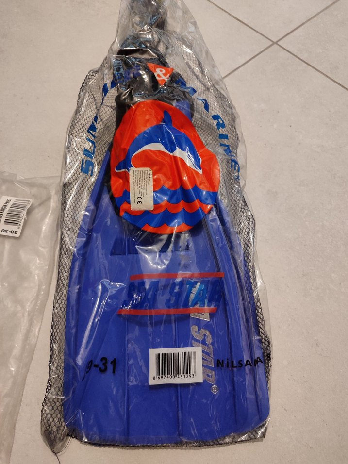 Palet Çocuk Mavi Su Paleti Velcro Bantlı - Görsel 4