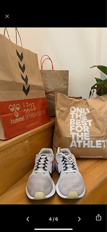 40 Beden mor Renk Nike Star Running Spor Ayakkabı