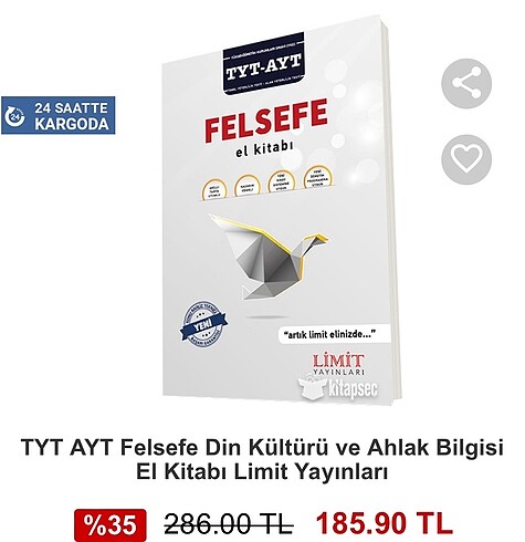 Limit Yayınları Felsefe - Din Kültürü El Kitabı