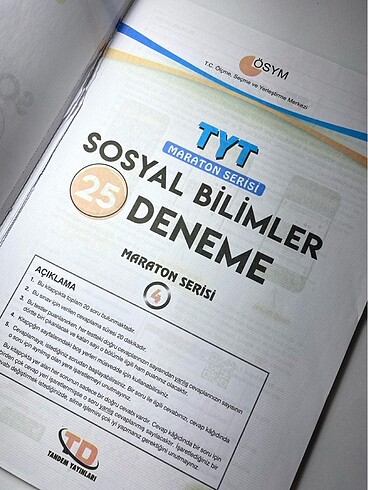Beden Tandem Yayınları Tyt Sosyal Deneme 25 Adet