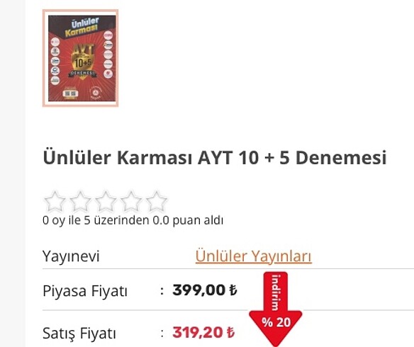 Ünlüler Karması Ayt 10+5 Denemesi