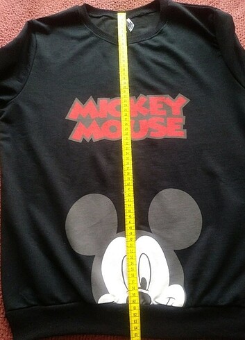 11-12 Yaş Beden Mickey mouse baskılı sweatshirt