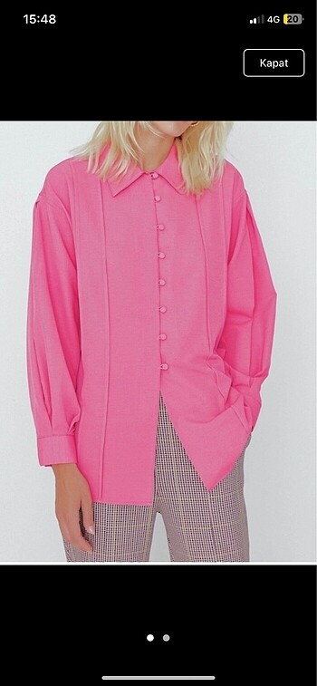 Pembe şık gömlek