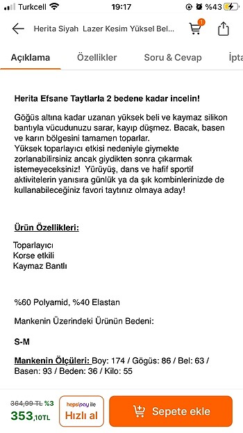 m Beden siyah Renk Lütfen açıklamayı okuyunuz