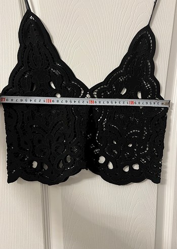 Nakışlı Siyah Gotik Mini Bralet - Görsel 4