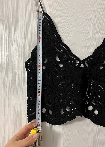 Nakışlı Siyah Gotik Mini Bralet - Görsel 2