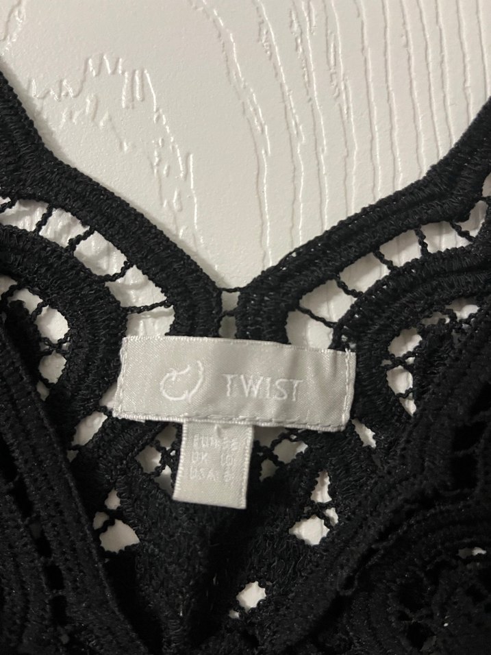 Nakışlı Siyah Gotik Mini Bralet - Görsel 5