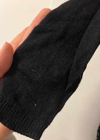 Dantelli Siyah Uzun Kollu Bluz - Görsel 4