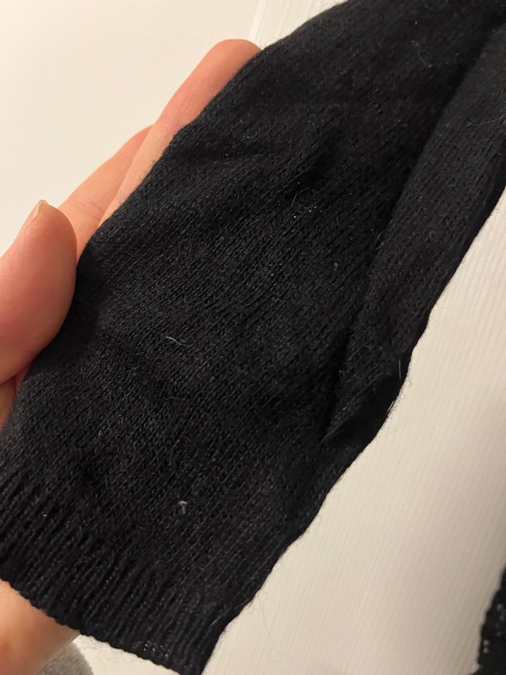 Dantelli Siyah Uzun Kollu Bluz - Görsel 4