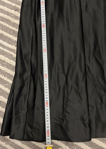 Tek Omuz Drapeli Siyah Uzun Abiye Elbise - Görsel 5