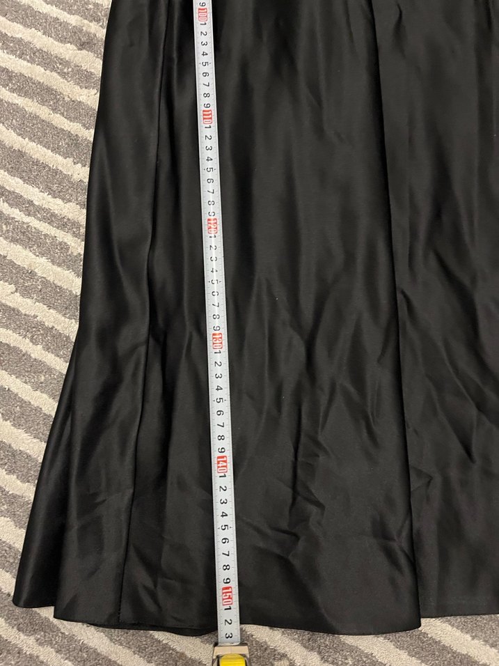 Tek Omuz Drapeli Siyah Uzun Abiye Elbise - Görsel 5