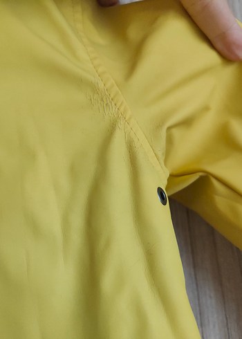 Sarı Erkek Çocuk Düğmeli Yağmurluk - Görsel 7