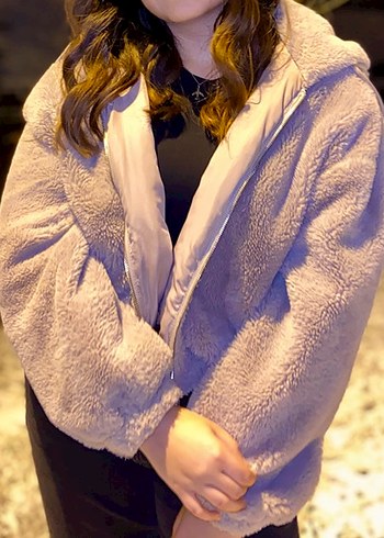 Bershka peluş mont - Görsel 5