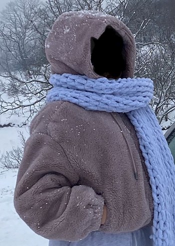 Bershka peluş mont - Görsel 6