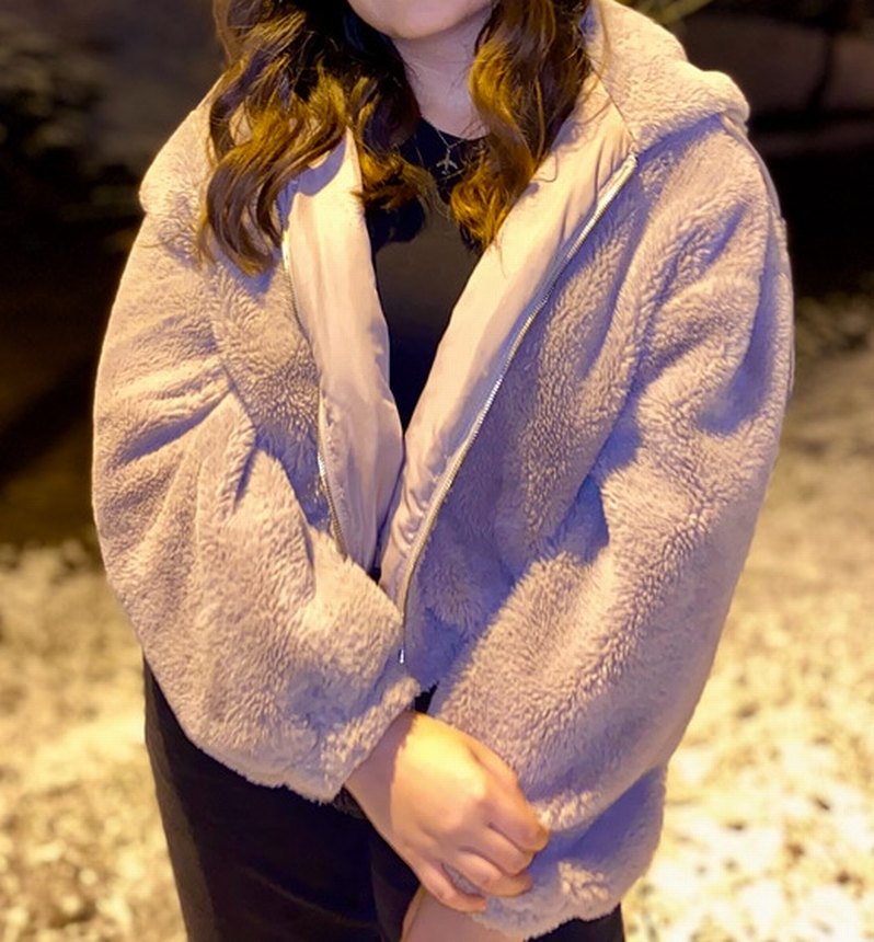 Bershka peluş mont - Görsel 5