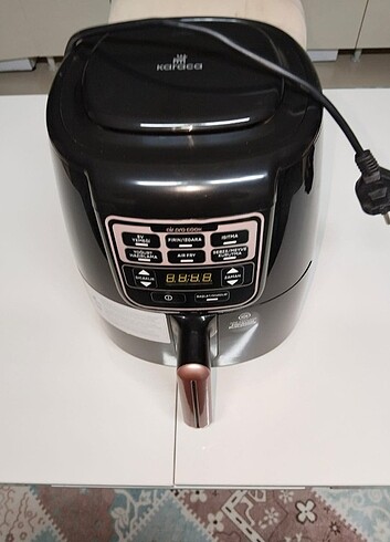 Beden siyah Renk Karaca Air Pro Cook XL 2 in 1 Konuşan Airfryer Black Copper 4 Ki