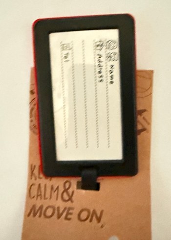 Kırmızı Seyahat Bagaj Etiketi - Görsel 2