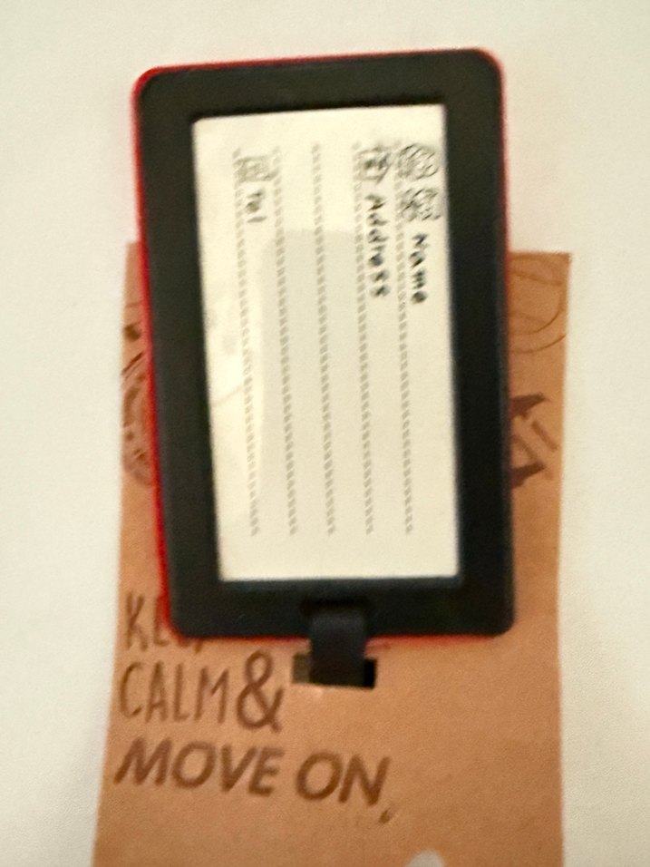 Kırmızı Seyahat Bagaj Etiketi - Görsel 2