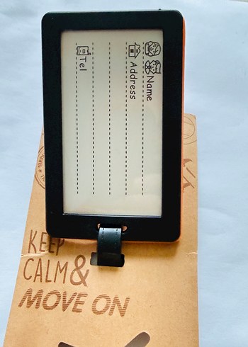 Renkli Turuncu Bavul Etiketi - Görsel 2