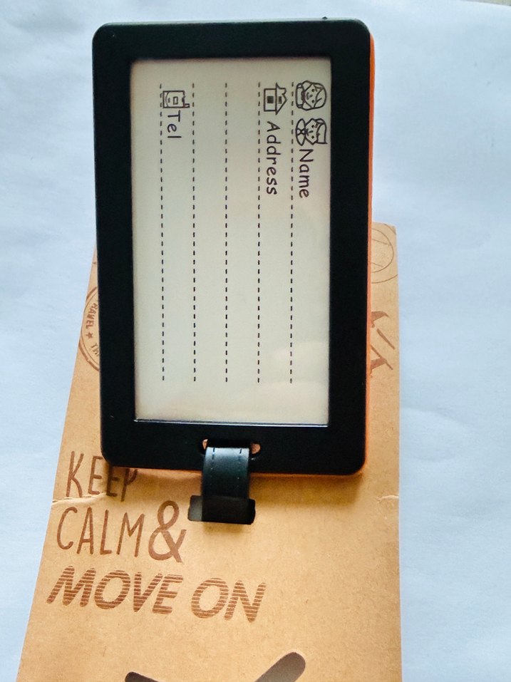 Renkli Turuncu Bavul Etiketi - Görsel 2