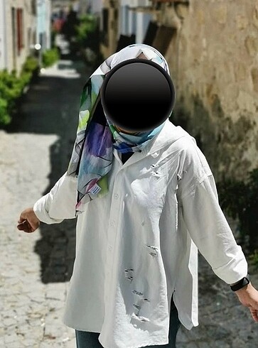 Twist Oversize yırtıklı Ceket